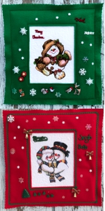 Christmas felt frames for embroidery
