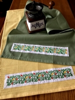 Kitchen Towels with Applied Embroidery