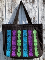 Quilted Bag with Celtic Motifs