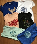 T-Shirts Embellished with Machine Applique