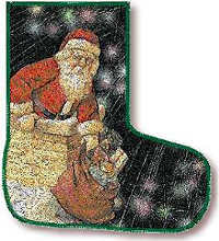 Stocking with Santa Stocking with Santa
