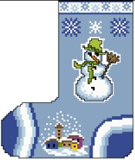 Christmas Stocking with Snowman Christmas Stocking with Snowman