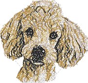 Poodle for Small Hoop