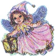 Little Fairy with Lantern Little Fairy with Lantern