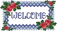 Rose Welcome Sign