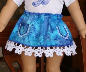 Forget-Me-Not Skirt for 18-in. Dolls