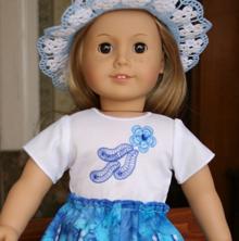Forget-Me-Not Blouse for 18-in. Dolls
