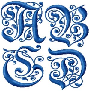 Renaissance Monogram Alphabet