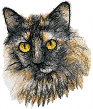 Advanced Embroidery Designs - Calico Cat