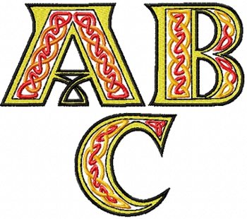 Celtic Alphabet 