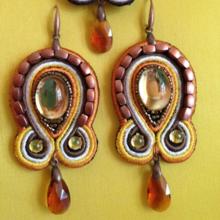Soutage-Style Earring Set