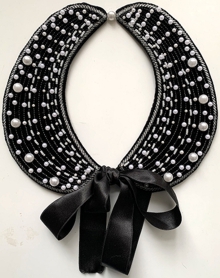Detachable Peter Pan Collar with Pearls in-the-Hoop (ITH)