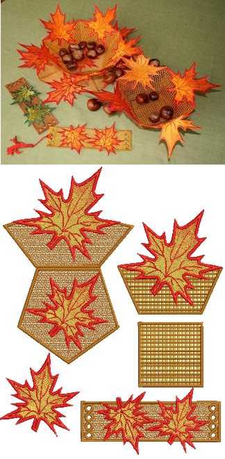 Maple Bowl and Doily Set