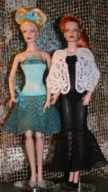 Cocktail Dress and Lace Cape for Tonner 16-in Dolls