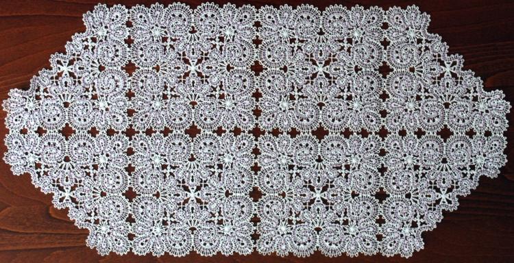 FSL Battenberg Princess Marie Lace Table Runner 