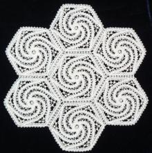 FSL Battenberg Spiral Hexagon Lace Motif