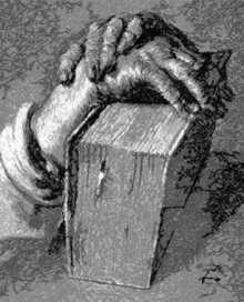 Albrecht Durer. Hands with Bible.
