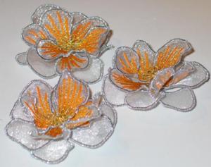 3D Organza Flower