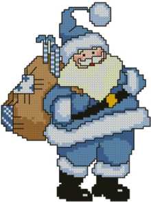 Blue Santa Blue Santa
