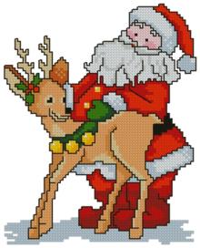 Santa with Deer Santa with Deer