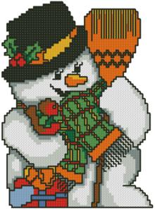 Snowman with Broom