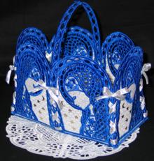 Our Lady Basket and Doily Set