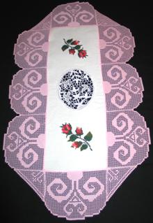 FSL Crochet Flower Scroll Border Set