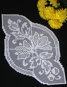 FSL Crochet Magnolia Doily Set