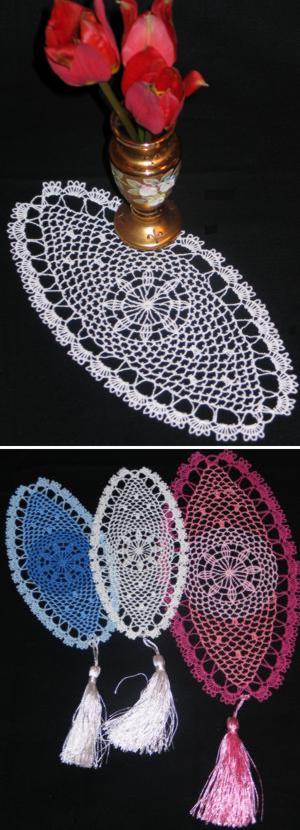 FSL Crochet Dream Catcher Bookmark or Doily Set