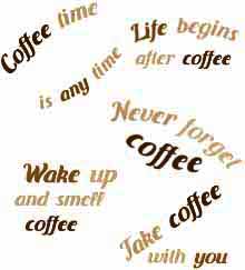 Coffee Quotes Set