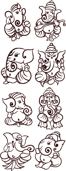 Ganesha Decorative Set