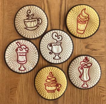 Coffee Coasters In-the-Hoop (ITH)