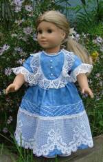 Doll in a vintage-style dress