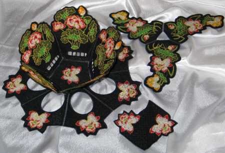 Oriental Lotus Bowl and Doily Set image 6