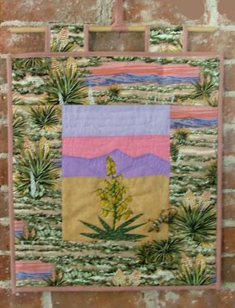 State Flower Mini Quilts: New Mexico image 1