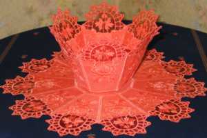 Embroidering and Assembling a Free Standing Lace Bowl image 12