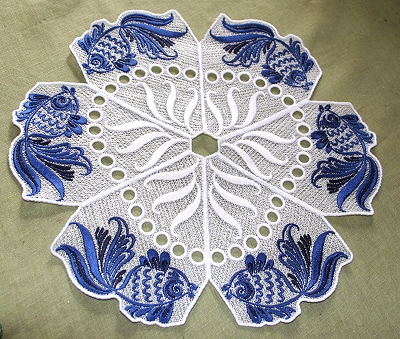 Fairy Tale Fish Bowl and Doily Set image 8
