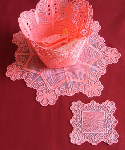 Butterfly Organza Bowl and Doily Set image 12