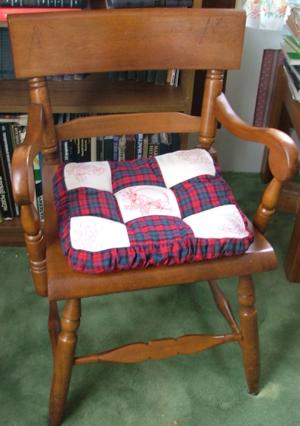 Chair Cushions with Redwork Designs image 1