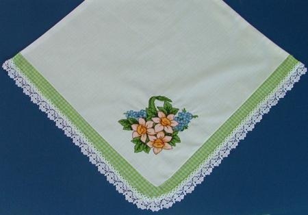 Easter Basket Napkin with Machine Embroidery image 3