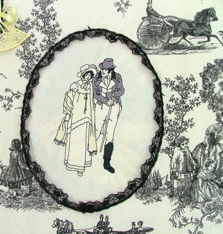 Jane Austen Quilted Wall Hanging image 12