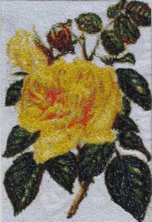 Stained Glass Rose Wall Hanging image 7