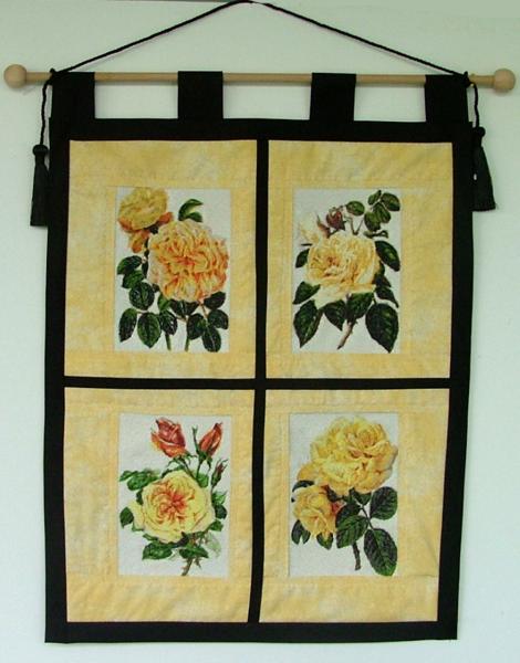 Stained Glass Rose Wall Hanging image 6