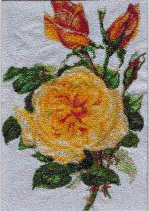 Stained Glass Rose Wall Hanging image 8