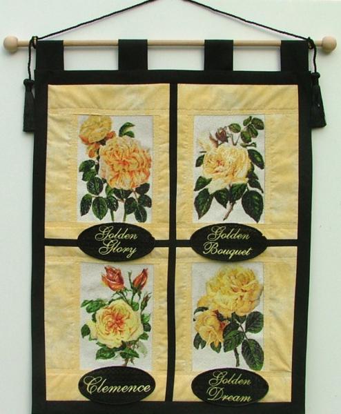Stained Glass Rose Wall Hanging image 1