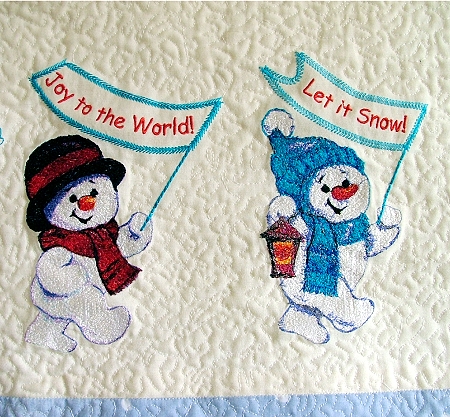 Snowman Parade Wall Hanging image 2
