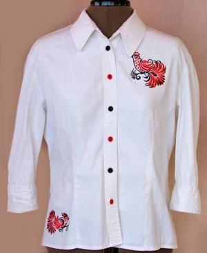 White Shirt with Embroidery or How to Restore Your Clothing Using Embroidery image 7