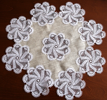 FSL Crochet Swirl Doily image 1