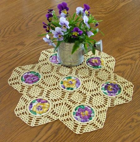 FSL Crochet Pineapple Applique Set image 8
