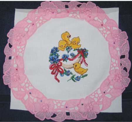 Easter Doily with FSL Border image 4